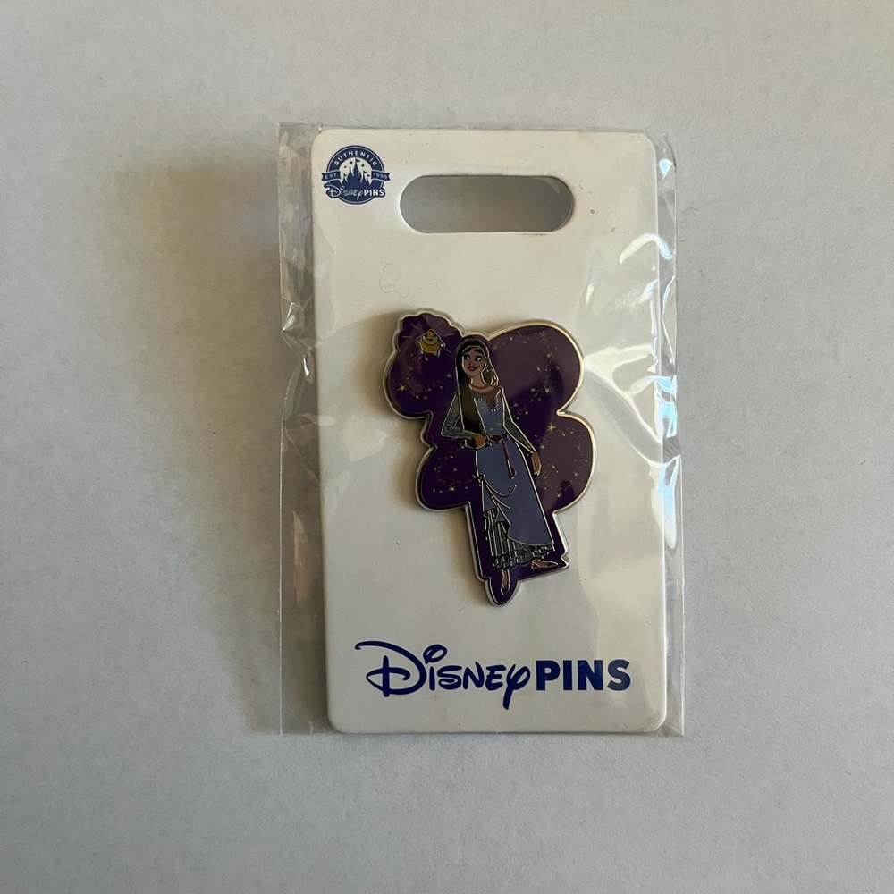 Disney Park Pin Trading Asha Wish Enamel Carded Pin